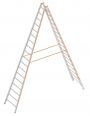 Layher Topic 1039 Sprossenstehleiter 2x18 Sprossen