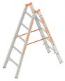 Layher Topic 1039 Sprossenstehleiter 2x5 Sprossen