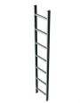 Zarges Schachtleiter 300mm lichte Breite 4 Sprossen Stahl verzinkt