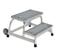 MUNK Arbeitspodest fahrbar mit Stahl-Gitterrost 2 Stufen-small