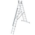 MUNK Mehrzweckleiter mit Nivello® Traverse 3x9 Sprossen