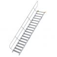 MUNK Treppe 45°  inkl. einen Handlauf, 1000mm Stufenbreite, 19 Stufen