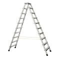 Zarges genietete Stehleiter eloxiert XLstep B 2x10 Stufen