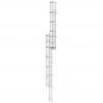MUNK ortsfeste Steigleitern Aluminium eloxiert, 13,44m SH PG1