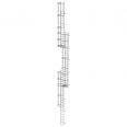 MUNK ortsfeste Steigleitern Aluminium eloxiert, 15,12m SH PG2