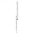 MUNK ortsfeste Steigleitern Aluminium eloxiert, 17,92m SH PG1