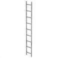 MUNK Schachtleiter Stahl verzinkt 300mm breit 9 Sprossen 2,52m lang