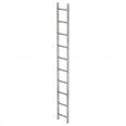 MUNK Schachtleiter Stahl verzinkt 300mm breit 10 Sprossen 2,80m lang