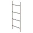 MUNK Schachtleiter aus Edelstahl 400mm breit 4 Sprossen 1,12m lang