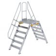 MUNK Überstieg 60° inkl. einen Handlauf, Stufenbreite 800mm, 2x6 Stufen