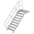 MUNK Treppe mit Plattform 45° inkl. einen Handlauf, 1000mm Stufenbreite, 9 Stufen!REPLACEME!