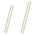 MUNK Holz-Anlegeleiter ohne Traverse-small
