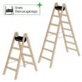 MUNK Holz Stehleiter beidseitig begehbar-small