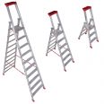 Euroline Premium 32577 Stufenstehleiter mit Sicherheitsbrücke-small