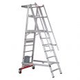 Euroline Premium 32778 Podestleiter fahrbar, klappbar 7 Stufen