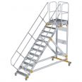 MUNK Plattformtreppe fahrbar 45° Stufenbreite 800mm 12 Stufen