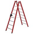 MUNK Kunststoff-Stehleiter 2x8 Stufen