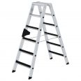 MUNK Stehleiter beidseitig begehbar mit clip-step 2x6 Stufen