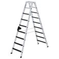 MUNK Stehleiter beidseitig begehbar mit clip-step 2x9 Stufen
