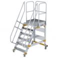 MUNK Plattformtreppe fahrbar 60° Stufenbreite 800mm 6 Stufen