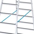 Zarges gebördelte Stufen-Stehleiter R13step-B eloxiert 2x4 Stufen