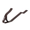 Dachhaken für Biber, gerade, 40mm gekröpft, braun