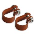 Halteschellen für Schneefangrohre Ø40mm 2er-Set, rot