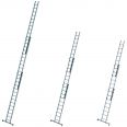 MUNK Schiebeleiter mit Traverse 2x17 Sprossen