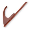 Universal-Rundholzhalter, gerade, lang, 29cm, mit Schraub-Montage, rot-small