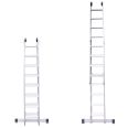 Euroline Premium 302 Stufen- Schiebeleiter 2x8 Sprossen