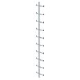 MUNK Einholmleiter Edelstahl V4A Länge 2,80m
