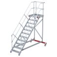 Euroline 513 Wartungsbühne 45° 600mm Stufenbreite 11 Stufen Alu gerieft