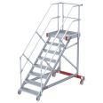 Euroline 513 Wartungsbühne 45° 1000mm Stufenbreite 8 Stufen Alu gerieft