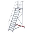 Euroline 513 Wartungsbühne 60° 800mm Stufenbreite 12 Stufen Alu gerieft