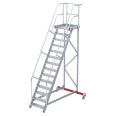 Euroline 513 Wartungsbühne 60° 800mm Stufenbreite 14 Stufen Alu gerieft