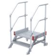 Euroline 514 Anstieg 45° 600mm Stufenbreite 2 Stufen Alu gerieft