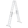MUNK Stehleiter mit nivello-Traverse 4x8 Sprossen