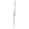 MUNK ortsfeste Steigleitern Aluminium, 15,12m SH PG2