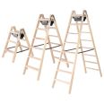 MUNK Holz Stufen-Stehleiter beidseitig begehbar-small