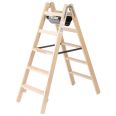MUNK Holz Stufen-Stehleiter 2x5 Stufen