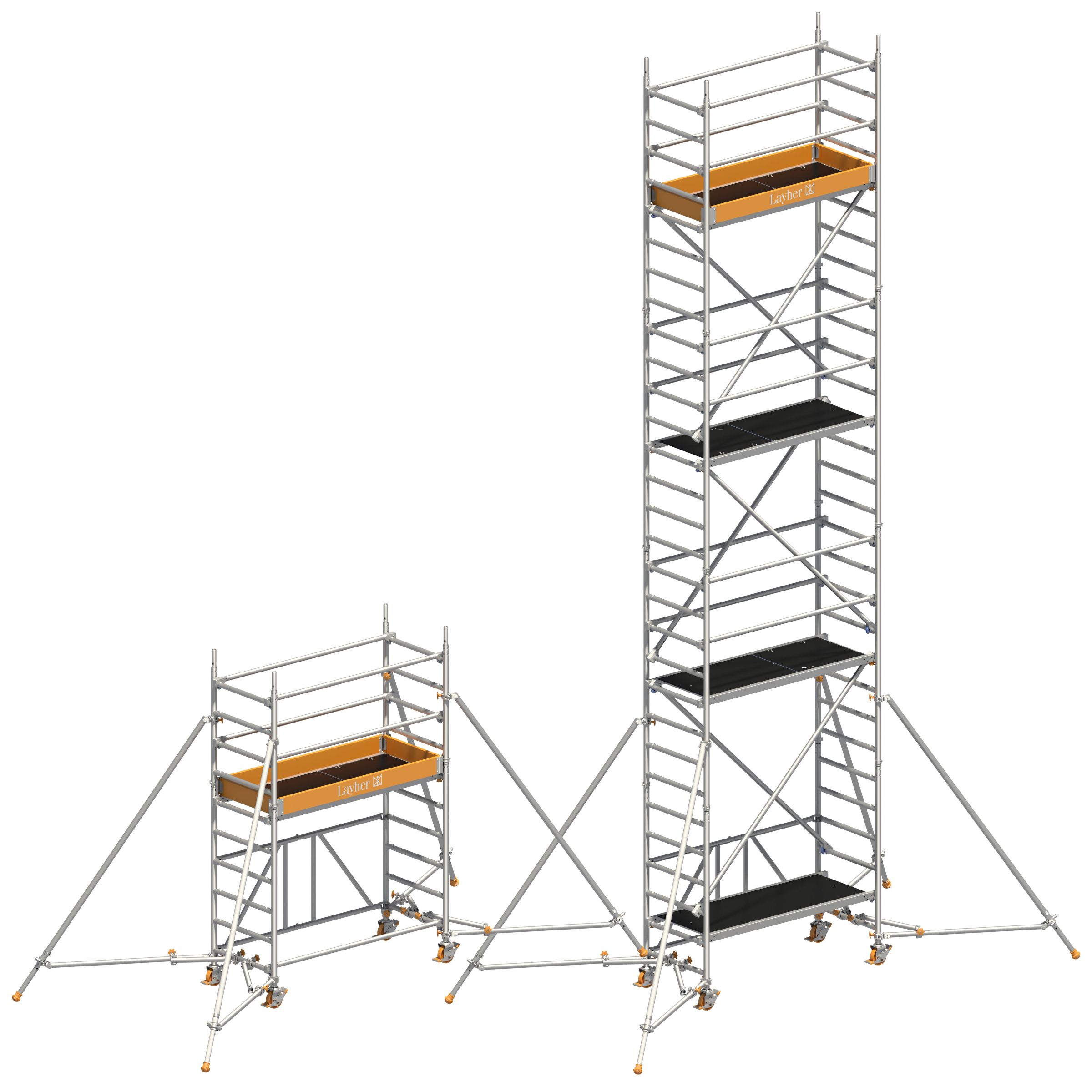 Layher Rollgerüst Zifa Sicherheitsaufbau P2