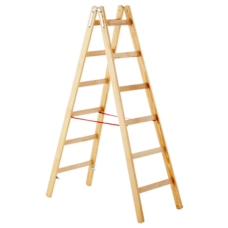 Zarges Holz Stehleiter Cresta B beidseitig begehbar