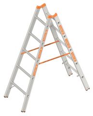 Layher Topic 1039 Sprossenstehleiter 2x5 Sprossen