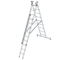 MUNK Mehrzweckleiter mit Nivello® Traverse 3x9 Sprossen