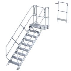 MUNK Treppen-Modul Laufsteganlage Aluminium geriffelt