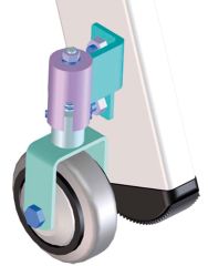 Zarges Federbockrollenset Ø 80mm 4 Stück inkl. Einbau
