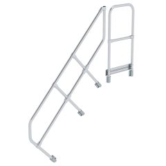 MUNK Handlauf für Treppe 45° mit Plattform, 6 Stufen