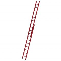 MUNK Vollkunststoff Sprossen-Schiebeleiter 2x10 Sprossen