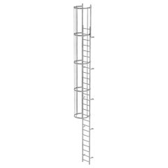 MUNK ortsfeste Steigleitern Aluminium, 7,28m SH
