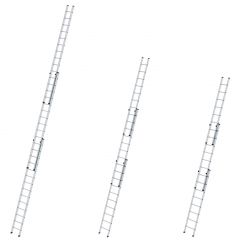 MUNK Aluminium-Schiebeleiter 3-teilig ohne Traverse